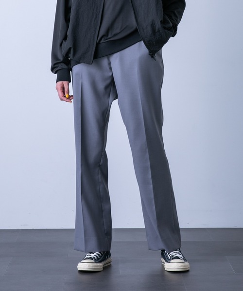 husbands paris ノープリーツスラックス ブーツカット husbands paris ノープリーツスラックス ブーツカット - メルカリ