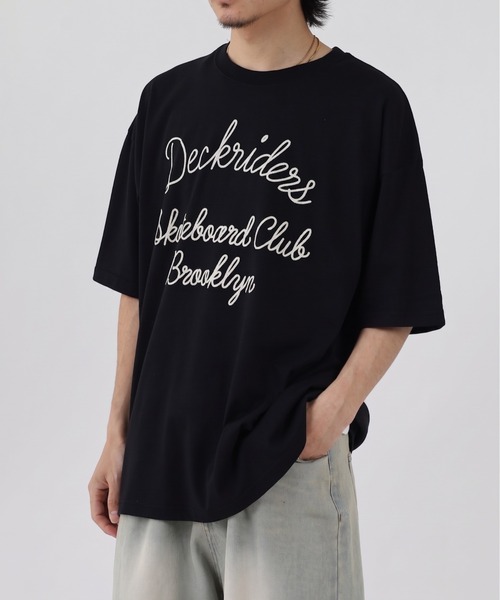 FUNALIVE（ファンアライブ） tシャツ サガラ刺繍オーバーサイズTシャツ