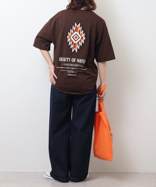 FUNALIVE（ファンアライブ） tシャツ サガラ刺繍オーバーサイズTシャツ