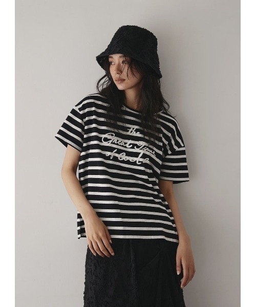 tシャツ メッセージ刺繍Tシャツ レディース
