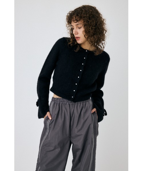 MOUSSY カーディガン 「WEB限定」F/PEARL BUTTON レディース