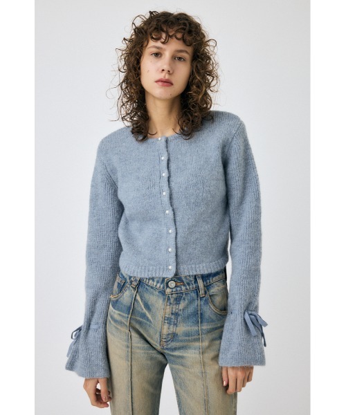 カーディガン 「WEB限定」F/PEARL BUTTON カーディガン レディース MOUSSY カーディガン 「WEB限定」F/PEARL BUTTON レディース