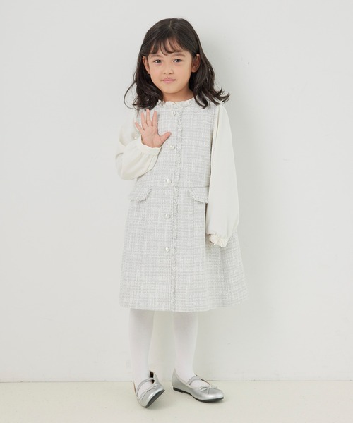 り*休様 RIKOリコラッピングリボンブラウス白フリルLittle By Lit り*休様 RIKOリコラッピングリボンブラウス白フリルLittle By Lit