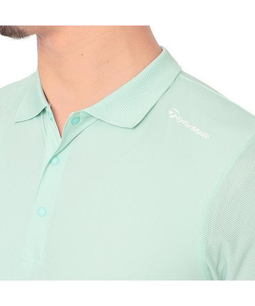 テーラーメイド　ミントグリーン ポロシャツ TaylorMade tシャツ バックプリント S/S ポロ アイスミント