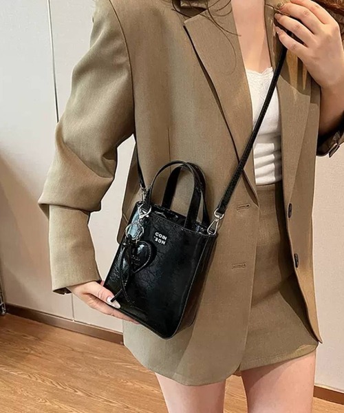pumpkin port ショルダーバッグ バッグ ハートチャーム付