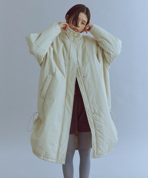 EN NEUME 2Way Formed Padded Coat アイボリー0 EN NEUME コート アウター 2Way Formed Padded Coat レディース