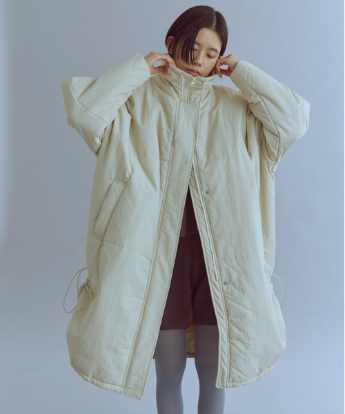 EN NEUME 2Way Formed Padded Coat アイボリー0 EN NEUME コート アウター 2Way Formed Padded Coat レディース
