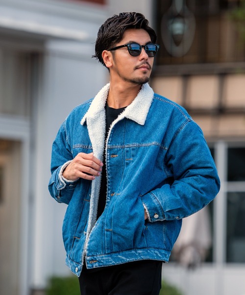 モエリー ボアデニムジャケット Gジャン モエリー ボアデニムジャケット Gジャン - メルカリ