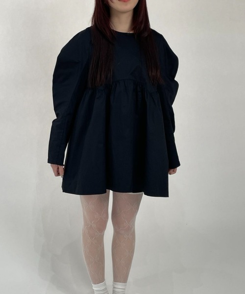 ブラウス シャツ OVAL SLEEVE BLOUSE/オーバルスリーブブラウス レディース hugi ブラウス シャツ OVAL SLEEVE BLOUSE/オーバルスリーブ