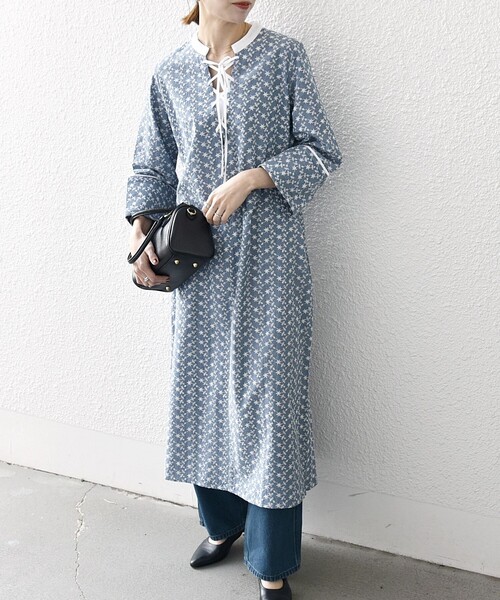 SHIPS any ワンピース any:「洗濯機可能」エンブロイダリー