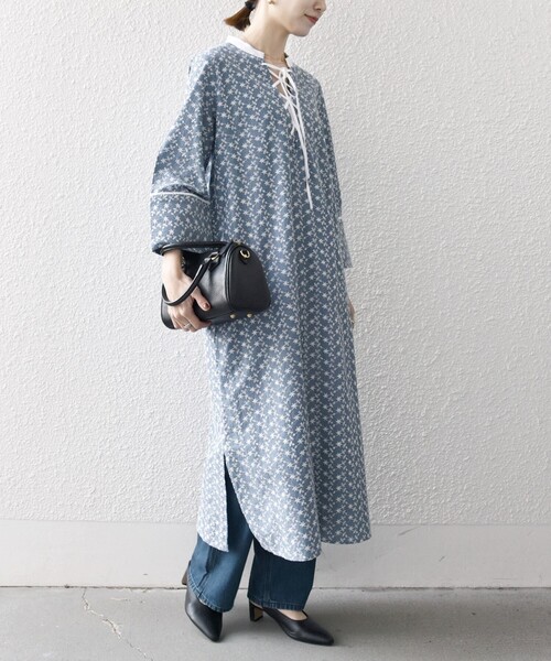 SHIPS any ワンピース any:「洗濯機可能」エンブロイダリー