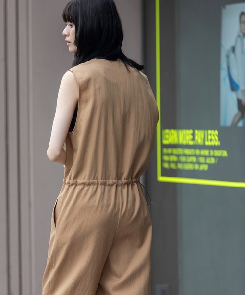 オールインワン 「接触冷感」「防シワ」テンセルナイロンタンブラーオックスコンビネゾン レディース