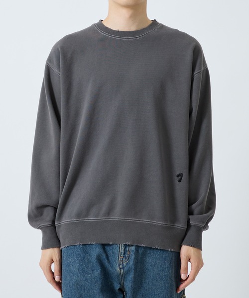 JieDa（ジエダ） トレーナー スウェット J LOGO DAMEGE SWEAT CREW