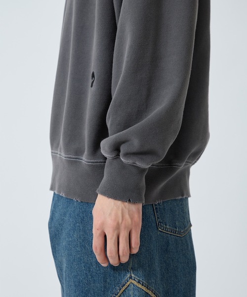 JieDa（ジエダ） トレーナー スウェット J LOGO DAMEGE SWEAT CREW