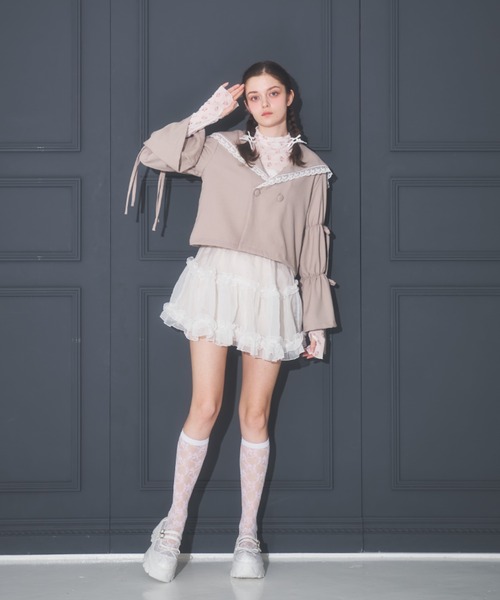 lilLilly セーラーモッズコート セーラー襟ジャケット セーラーカラージャケット