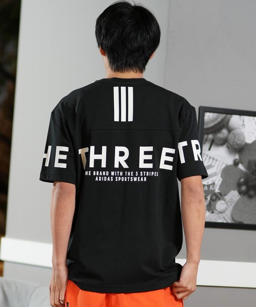 adidas tシャツ adidas/アディダス 半袖Tee/半袖Tシャツ スリー