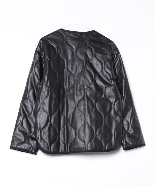 hibeck レザー風 キルティング ジャケット ハイベック 「HIBECK」 キルティングカジュアルジャケット FREE