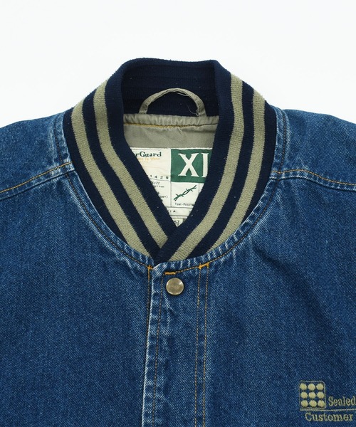 VINTAGE スタジャン 「ヴィンテージ古着」90's Wear Guard 企業ロゴ