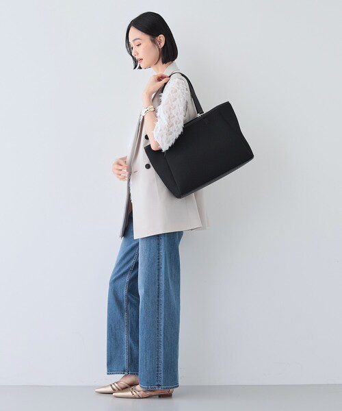 INDIVI トートバッグ 春SALE！「A4収納可能／合皮」メッシュ