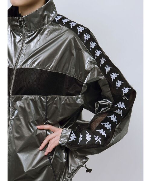 Kappa カッパ パワーショルダー ジップアップジャケット Lサイズ Kappa カッパストラックジャケットメンズ ブランド 長袖 フリース 防寒