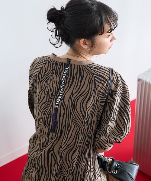 サウザンドマイル パフスリーブワンピース FREAK'S STORE ワンピース THOUSAND MILE × STORE/サウザンド