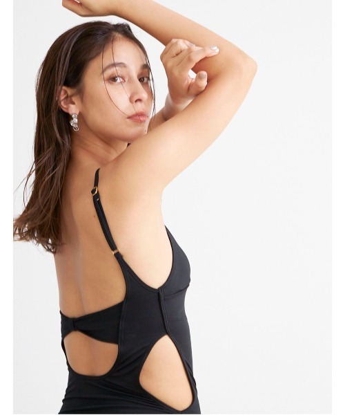 tシャツ 「SWIM WEAR」BACK OPEN RIBBON OP(S0146) レディース