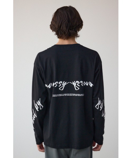 AZUL BY MOUSSY tシャツ AZULBYMOUSSYロゴ長袖Tシャツ メンズ