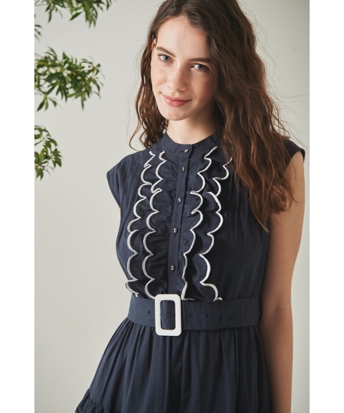 Estella.K バイカラースカラップドレス Estella.K エステラケー バイカラースカラップドレス - メルカリ