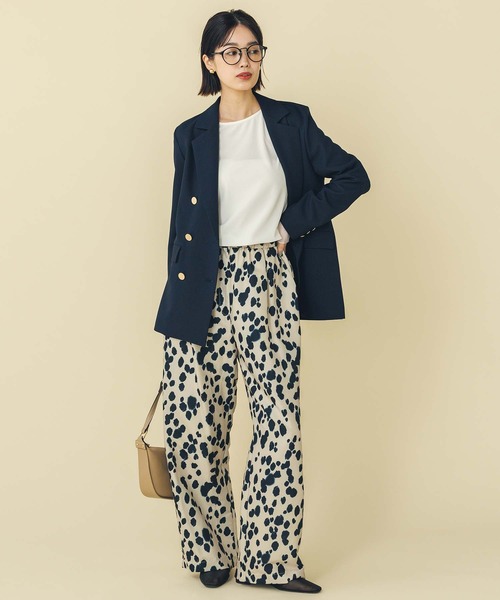 CHIGNON パンツ ダルメシアンワイドパンツ レディース