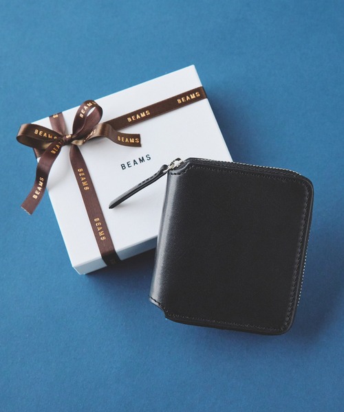 BEAMS（ビームス） 財布 ジップ レザーウォレット M メンズ レディース