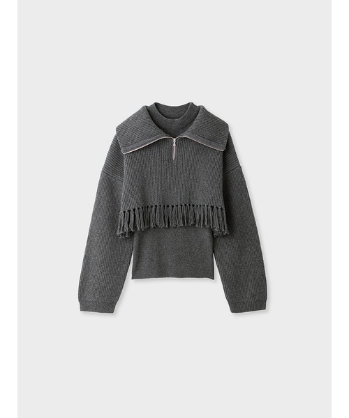 「MIESROHE」 長袖ニット FREE ブラック レディース_画像3