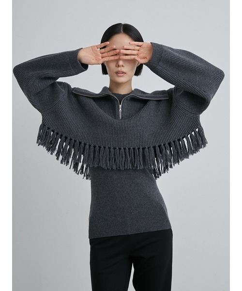 「MIESROHE」 長袖ニット FREE ブラック レディース_画像5