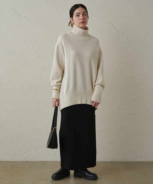 Loungedress（ラウンジドレス） タートルネックニット FREE オフ