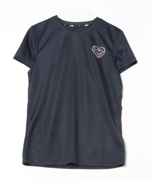 PUMA tシャツ プーマ ESS DBL FACE KNIT HEART LOGO T_