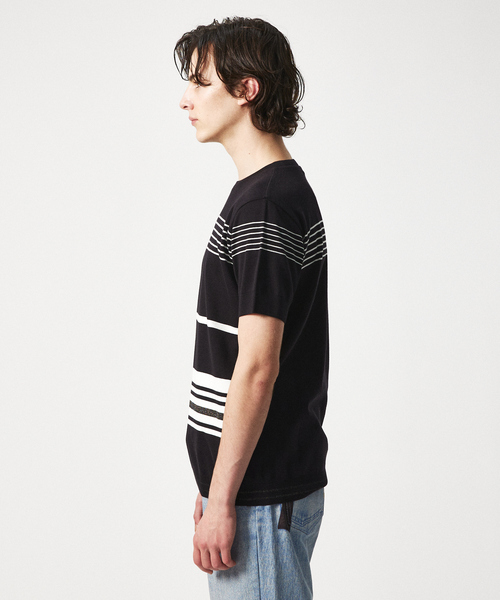 【定番人気】セーターマシーン ボーダー クルーネック ニット Tシャツ 5351 POUR LES HOMMES tシャツ 「定番人気」セーターマシーン