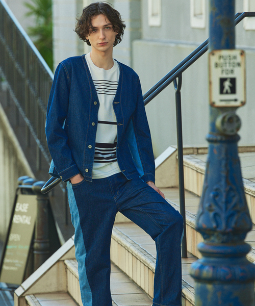 5351 POUR LES HOMMES 長袖 ボーダーカットソー 白黒 L 5351 POUR LES HOMMES 長袖 ボーダーカットソー 白黒 Lブランド