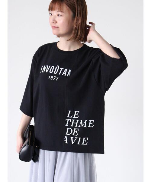 Lugnoncure tシャツ リメイク風プリントTシャツ レディース