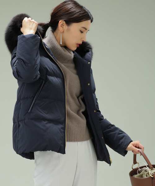 NANO universe（ナノ・ユニバース） ダウンジャケット 38 ブルー