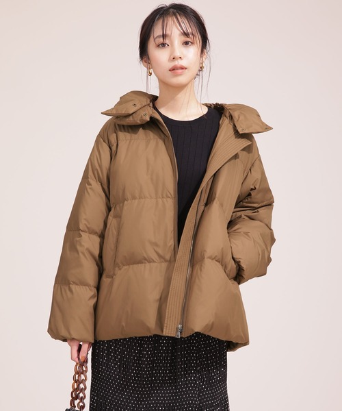 「NANO universe」 ダウンジャケット 36 オフホワイト レディース_画像2