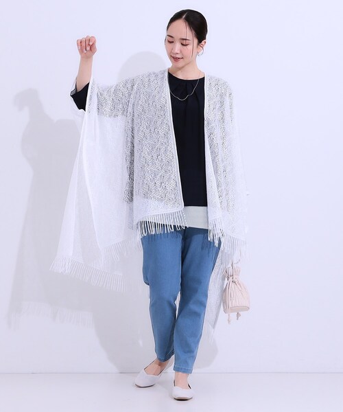 SHOO・LA・RUE（シューラルー） ポンチョ スクエアレースポンチョ