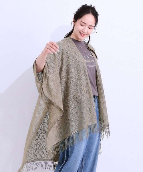 SHOO・LA・RUE（シューラルー） ポンチョ スクエアレースポンチョ