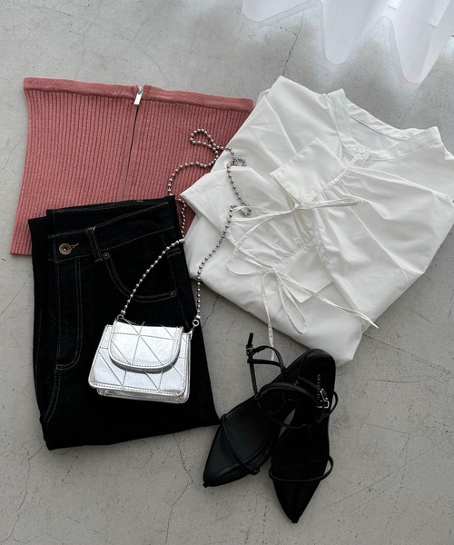 [andme] [alma design] bare top M черный женский 