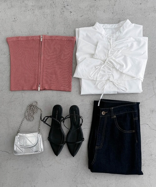 [andme] [alma design] bare top M черный женский 