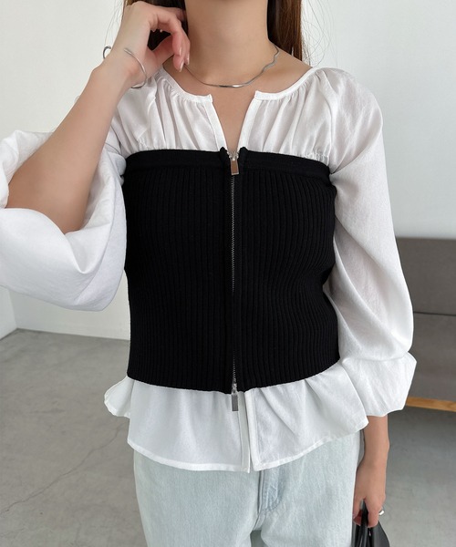 [andme] [alma design] bare top M черный женский 