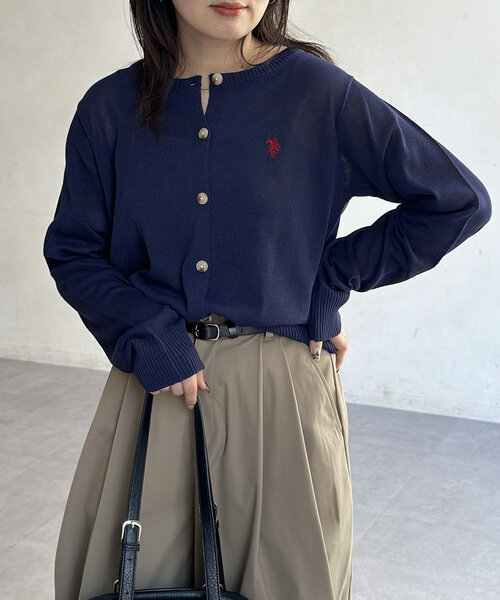 カーディガン 「WOMEN」シアーカーディガン レディース U.S. POLO ASSN. カーディガン シアーカーディガン レディース