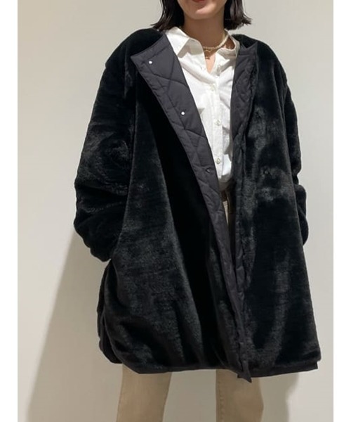 Punchan⭐︎新品⭐︎【完売　WEB限定】ミラオーウェンコート Mila Owen（ミラオーウェン）の「ハーフ丈ポンチョ風リバーコート