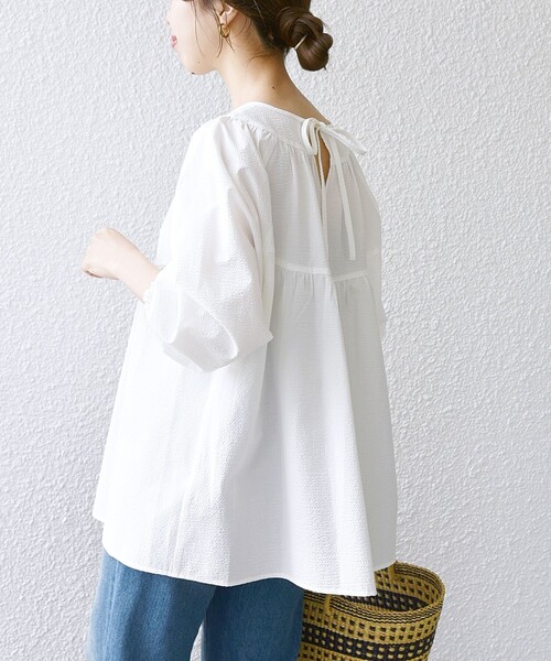 SHIPS any 「SHIPS any」 長袖ブラウス ONE SIZE ホワイト