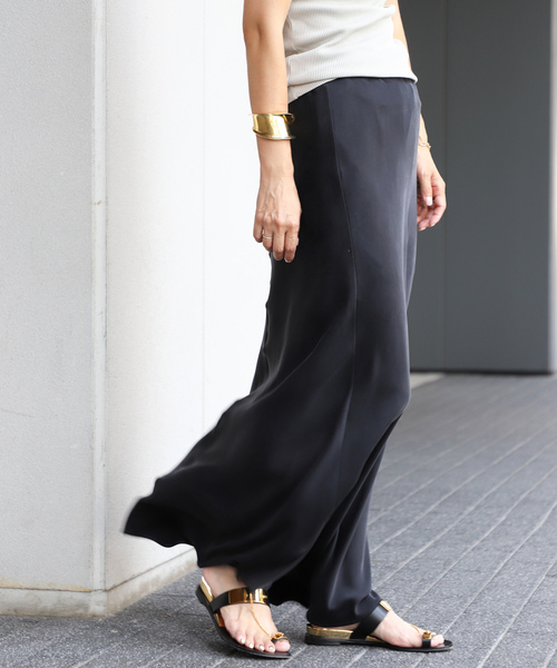 Deuxieme Classe ロング・マキシ丈スカート 黒 0204125A0054 Deuxieme Classe 「Deuxieme Classe」 ロングスカート FREE