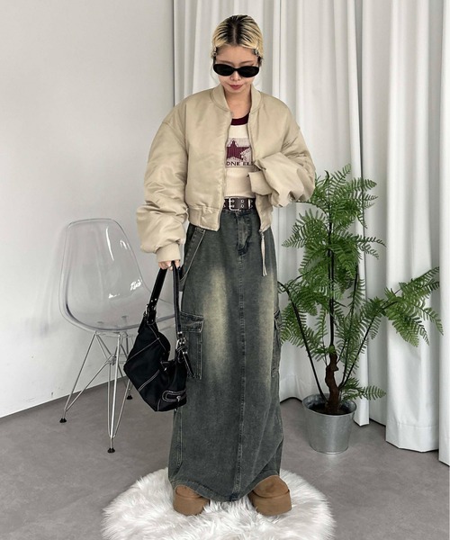 sedacle girl（セダクルガール） 中綿ブルゾン FREE ブラック