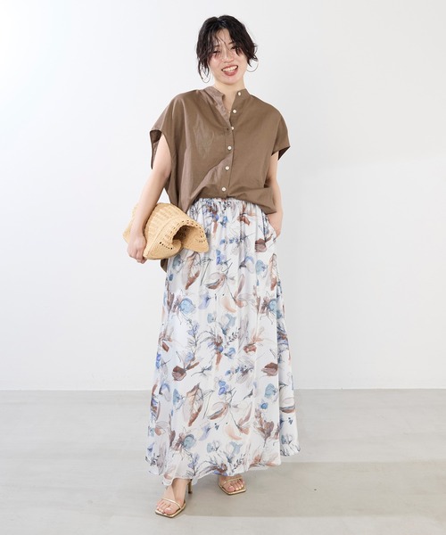 ブラウス シャツ miscスタンドカラーシャツ レディース Fizz ブラウス シャツ 「maiko_wear × コラボ」 スタンドカラー